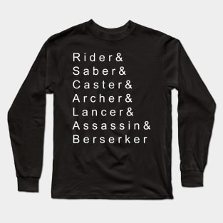 Servants of the Holy Grail War Long Sleeve T-Shirt